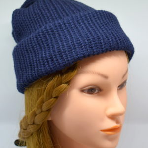Navy Blue Simple Hat SKU-0008